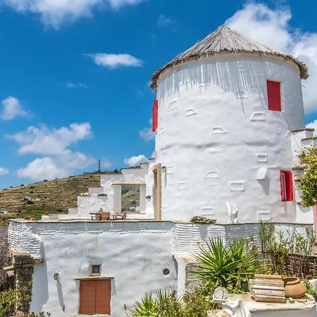 Old Windmill In Triandaros Village Exterior photo