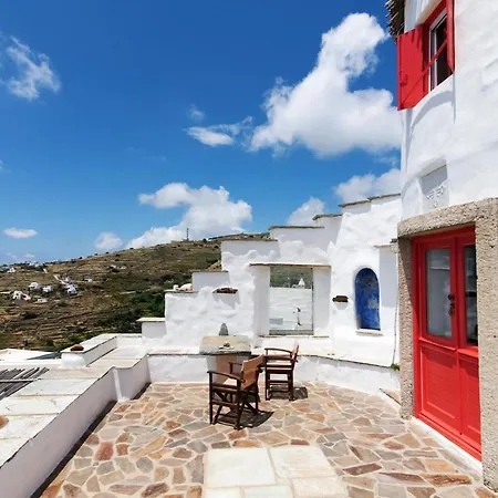 Old Windmill In Triandaros Village Exterior photo