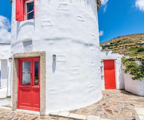 Old Windmill In Triandaros Village